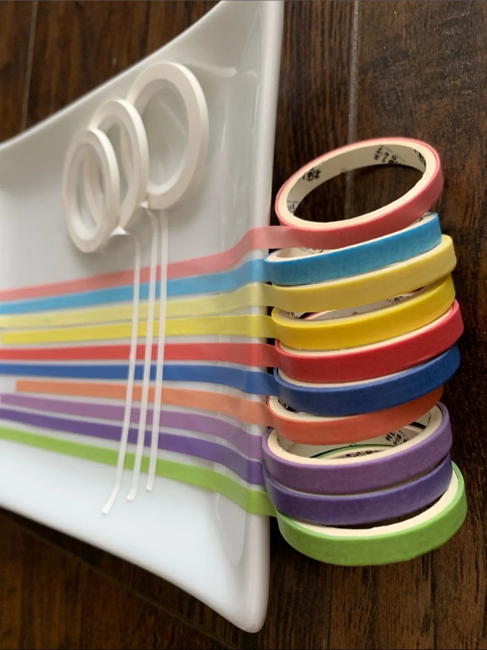 Colorful Thin Washi Tape - Multi Color